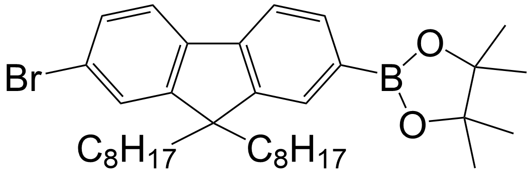 2-(7-bromo-9,9-dioctyl-9H-3-fluoren-2-yl)-4,4,5,5-tetramethyl-1,3,2-dioxaborolane